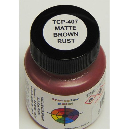 TRU-COLOR PAINT Matte Brown Rust Paint - 1 oz TCP407